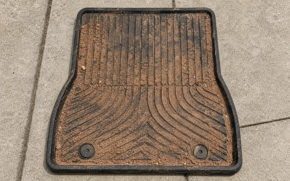 Floor Mats before detailing